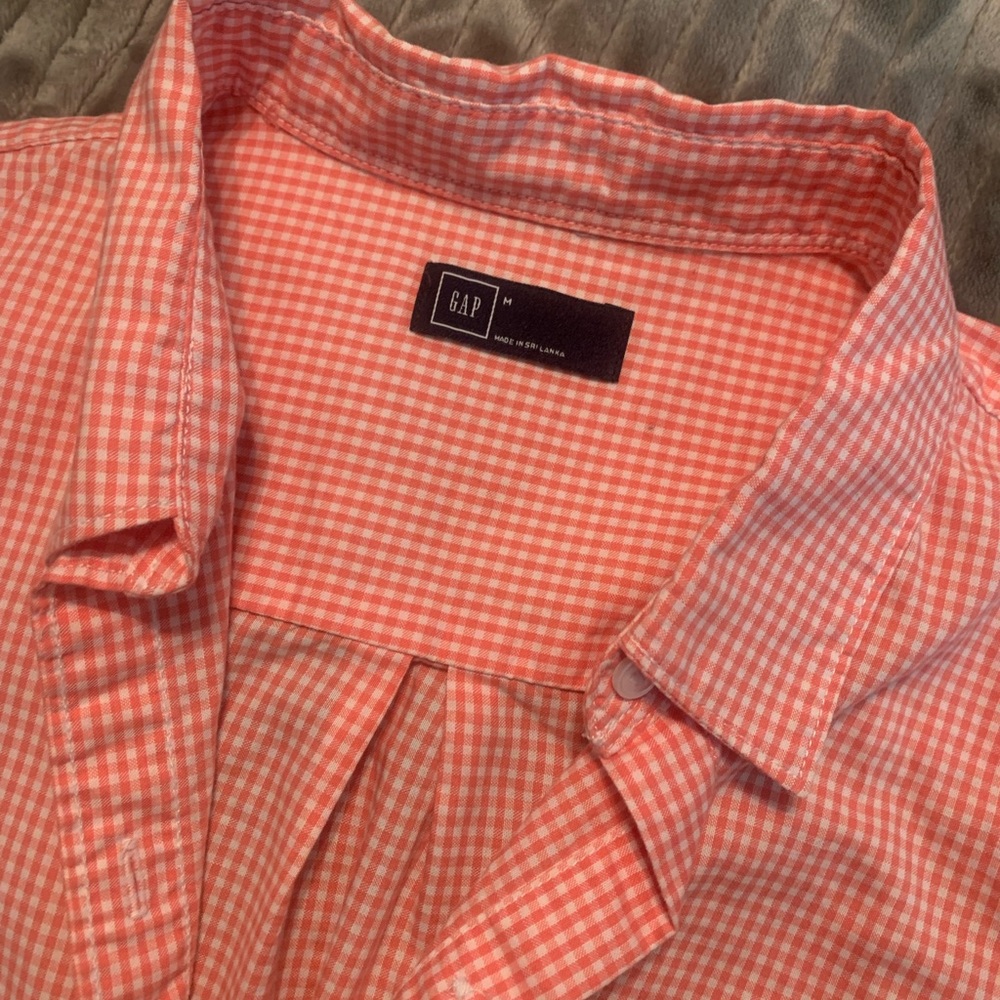 Gap button down gingham top - Picture 5 of 6